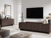 Compleo TV-Schrank 220 cm breit, Hängend oder auf Füßen, TV-Tisch japandi Nussbaum oder Kaschmir Bild 3