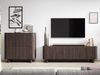 Compleo TV-Schrank 220 cm breit, Hängend oder auf Füßen, TV-Tisch japandi Nussbaum oder Kaschmir Bild 4