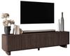 Compleo TV-Schrank 220 cm breit, Hängend oder auf Füßen, TV-Tisch japandi Nussbaum oder Kaschmir Bild 2