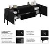 OTTO home Lowboard Jukon,Breite 200 cm, moderne grifflose TV-Kommode,2 Türen/2 Schubladen, TV-Schrank mit viel Stauraum, TV-Board, push-to-open-Funktion Bild 3