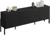 OTTO home Lowboard Jukon,Breite 200 cm, moderne grifflose TV-Kommode,2 Türen/2 Schubladen, TV-Schrank mit viel Stauraum, TV-Board, push-to-open-Funktion Bild 4
