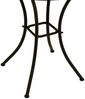 DEGAMO Bistrotisch LUCCA, 60cm rund, Stahl schwarz, Mosaik terracottafarben Bild 3