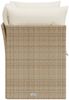 vidaXL Gartensofa mit Kissen 2-Sitzer Beige Poly Rattan 366075 Bild 5