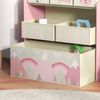 Kinderregal aus Spanplatte mit 6 Stoffboxen, 63 x 30 x 66 cm, Rosa Bild 5