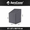 AeroCover Schutzhülle für Stapelsessel Stapelstühle 67x67xH80/110 cm Schutzhaube Sesselabdeckung Bild 3