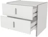 Vente-unique - CADEBA Bedside table Holz, Platte Weiß - B 40 cm x H 45 cm x L 55 cm Bild 3