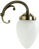 Licht-Erlebnisse Wandleuchte MAHJA, ohne Leuchtmittel, Wandleuchte mit Zugschalter Glas Metall Jugendstil Bild 4