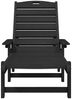 vidaXL Sonnenliege Schwarz 195,5 x 53 x 98,5 cm HDPE 42006639 Bild 4