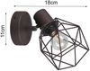 Industrial Wandstrahler NARDA Gitterschirm Rost-Optik, Breite 12cm Bild 4