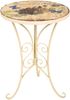 Gartentisch SELMA 2er Set - Stahl, Beige, 38x38x53cm | Garten Beistelltisch Wetterfest Outdoor Tisch Bild 3