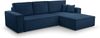 AX LIVING Blau Cord Couch L Form – Cedria L+R Wohnlandschaft 287cm Bild 2