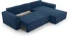 AX LIVING Blau Cord Couch L Form – Cedria L+R Wohnlandschaft 287cm Bild 4