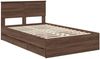 vidaXL Bettrahmen Braun Eichen-Optik 120 x 190 cm Ingenieurs Holz 3408004 Bild 4