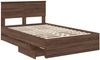 vidaXL Bettrahmen Braun Eichen-Optik 120 x 190 cm Ingenieurs Holz 3408004 Bild 5
