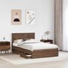vidaXL Bettrahmen Braun Eichen-Optik 120 x 190 cm Ingenieurs Holz 3408004 Bild 3