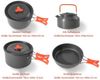 PFCTART Topf-Set Camping Kochgeschirr Set 16 tlg. mit Topf, Pfanne und Camping Geschirr, Aluminium (Set, 16-tlg, Mit Suppentopf, Antihaftpfanne, Kocher & Geschirr für Camping), Leicht, stapelbar und tragbar in praktischer Tasche für Outdoor Bild 3