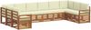 vidaXL Ecksofa Set mit Kissen 10 pcs Natur und Creme 3375560 Bild 2