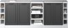 Küchenschrank für Dachschrägen R-Line Anthrazit Landhaus 210 cm 5er Set Schrankkorpuss 60 cm Tiefe Vicco Bild 5