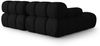 Micadoni Modulares Ecksofa Bellis 3-Sitzer Links 3D-Stoff Sonic Schwarz Bild 4