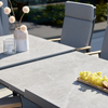7011 Ausziehtisch 100x200, Platte: Sintered Stone Beton-Optik, Stativ-Fuß aus Aluminium anthrazit Bild 4