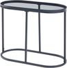 Beistelltisch Luleå mit Glasplatte Schwarz [en. casa] Bild 2