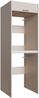 Forte WASHCAB Waschschrank 60 70, moderner Schrank zur Aufbewahrung von Waschmaschine und Trockner, 1 Kippfach, Badezimmer, Kaschmir Beige, 66,8 cm breit x 142,4 cm hoch x 67,5 cm tief Bild 2