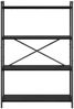Bücherregal | Standregal Schwarz Eichen-Optik 80 x 30 x 120 cm Holzwerkstoff Bild 5