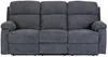 Vente-unique - TOLZANO Couchgarnitur Stoff Grau - B 96 cm x H 100 cm x L 201 cm146 cm Bild 3