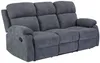 Vente-unique - TOLZANO Couchgarnitur Stoff Grau - B 96 cm x H 100 cm x L 201 cm146 cm Bild 4