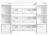 SONGMICS Kinderregal mit 4 offenen Fächern, Kinderregal, 9 mittlere und 2 seitliche Boxen, 30 x 143,8 x 104 cm, weiß Bild 4
