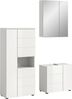 welltime Badmöbel-Set Biel, Höhe 190 cm, Midischrank, Unterschrank, Spiegelschrank, (3-St), Bad Set, modernes Design, Hochschrank, Unterschrank, Spiegel Bild 4