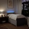 vidaXL Boxspringbett mit Matratze Taupe 100x200 cm Stoff 3288888 Bild 5