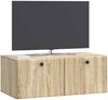 vidaXL Wandmontierter TV-Schrank 78,5 x 41 x 30 cm Sonoma-Eiche 899197 Bild 2