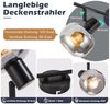 Nettlife Deckenstrahler Küchenlampe 2/3/4/6 Flammig Modern E14 Rauchglas Deckenleuchte, Schwenkbar, LED wechselbar, Wohnzimmerlampe für Schlafzimmer Flur Küche Bild 4