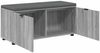 vidaXL Flurbank mit Kissen mit Regal Graues Sonoma 100 x 38 x 46 cm 891493 Bild 5