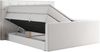 Boxspringbett KING VELEN, Doppelbett mit Multipocket-Matratze, Polsterbett mit Kopfstütze - 120x200 - Weiß Kunstleder - H4 Bild 4