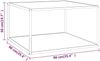 vidaXL Couchtisch Schwarz mit Weißem Glas Marmor-Optik 90x90x50 cm 322913 Bild 5
