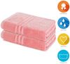 Lavea Badetuch Elena 2er Set Badetücher 100x150 cm, Duschtuch, 500 g/m² Frottier, weich & saugstark, pflegeleicht Bild 2