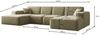 Kaiser Möbel Ecksofa Eckcouch U form, SIENA stoff Poso, Maloy, Salvador,Velo, Artico, U-Form, Wahl aus 4 Stoffen, Komfortsitz mit HR-Schaum Bild 2