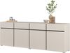 OTTO home Sideboard Cross,Breite 225 cm, moderne grifflose Kommode,4 Türen/4 Schubkästen, Schubladenschrank mit viel Stauraum, Einlegeböden verstellbar Bild 4