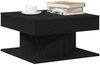 vidaXL Couchtisch Schwarz Eichen-Optik 57 x 57 x 30 cm Holzwerkstoff 862665 Bild 3