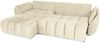 Ecksofa Schlafsofa Sofa COLLIN in Stoff Monolith Ecru Ottomane Links Bild 2