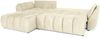 Ecksofa Schlafsofa Sofa COLLIN in Stoff Monolith Ecru Ottomane Links Bild 3