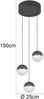 LED Pendelleuchte SENTA Cluster 3-flammig höhenverstellbar Ø 25cm Bild 4