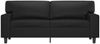 vidaXL Sofa 2-Sitzer, Loungesofa mit Armlehnen Rückenkissen, Schwarz, 174x80 cm Bild 3