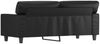 vidaXL Sofa 2-Sitzer, Loungesofa mit Armlehnen Rückenkissen, Schwarz, 174x80 cm Bild 5