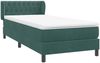 vidaXL Boxspringbett mit Matratze Dunkelgrün 80x220 cm Samt 3317802 Bild 4
