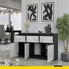 Furnica Kommode NOAH, 3 Schubladen und 3 Türen - Anthrazit Grau H75cm B120cm T35cm Bild 3