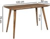 Esszimmertisch REPA 120 x 60 x 76 cm Sheesham rustikal Massiv-Holz, Design Landhaus Esstisch, Tisch für Esszimmer rechteckig, 4 - 6 Personen Bild 4