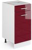 Küchenunterschrank R-Line Rot Hochglanz 40 cm ohne Arbeitsplatte Vicco Bild 5